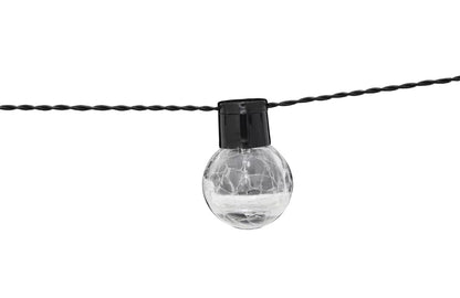 Lyskæde Crackle Ball 8 LED IP44 Hvid