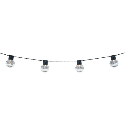 Lyskæde Crackle Ball 8 LED IP44 Hvid