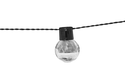 Lyskæde Crackle Ball 8 LED IP44 Hvid