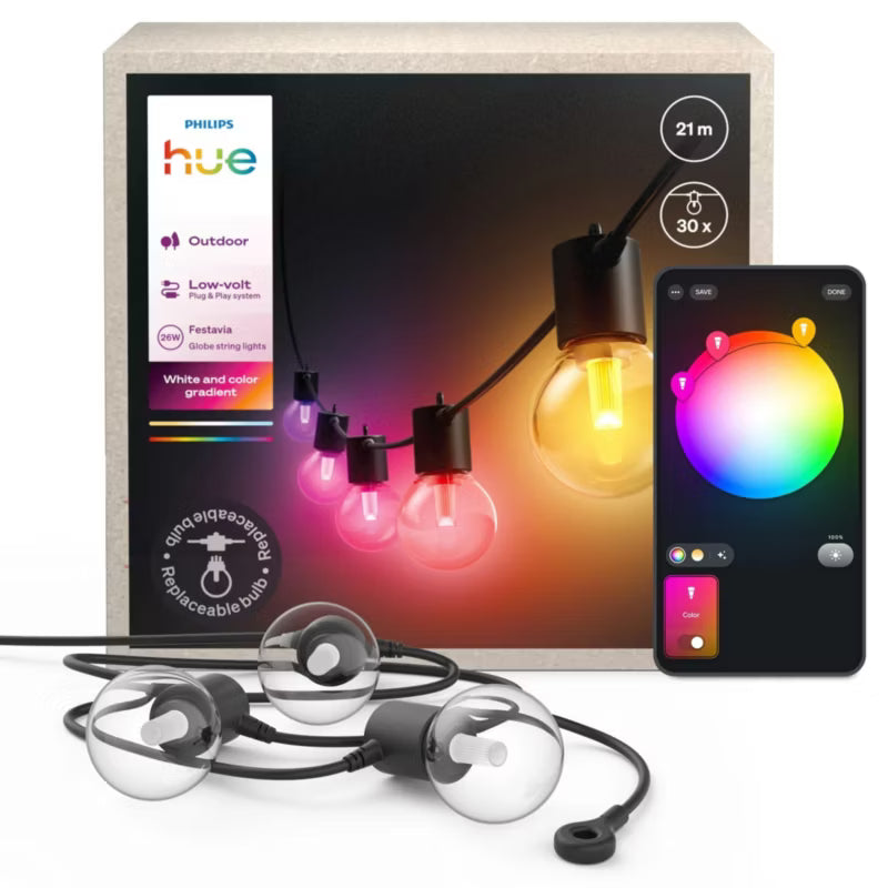 Lyskæde Festavia 21 m 30 LED RGB IP65