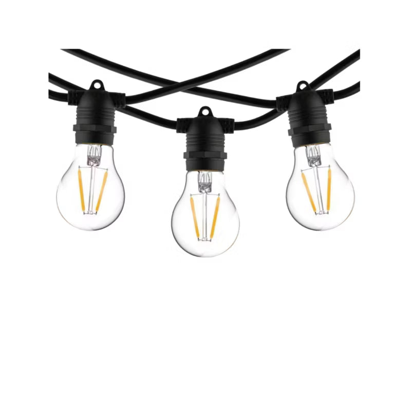 Lyskæde Festoon Lights 6 m Sort 10xE27 IP65