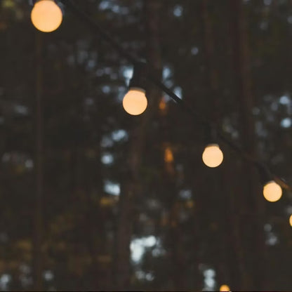 Lyskæde LED 10 m Sort IP44