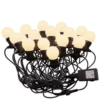 Lyskæde LED 10 m Sort IP44