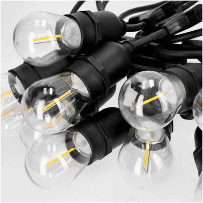 Lyskæde LED Baja 20 m 20x1W E27 Sort