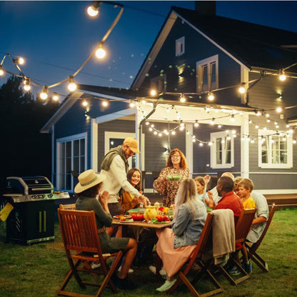 Lyskæde Mimosa 20 m 20xE27 Sort