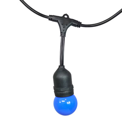 Lyskæde Party 5,6 m Sort IP44 10xE27