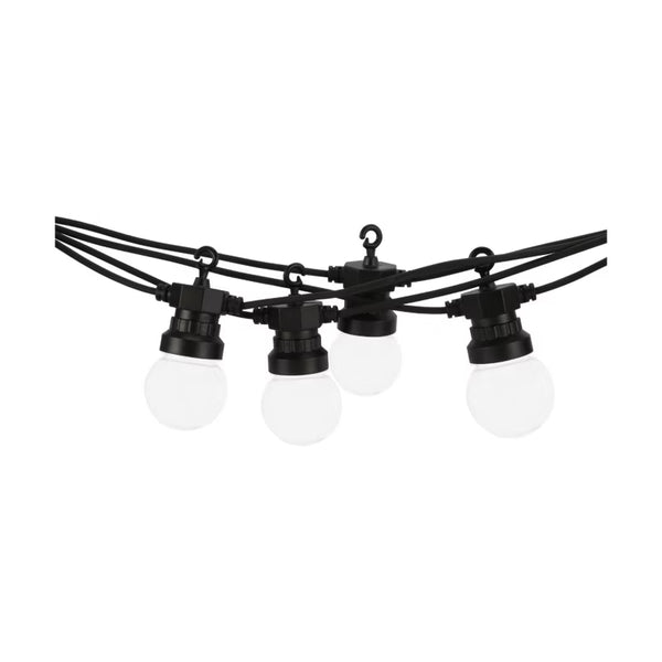 Lyskæde Target 5 m Sort/Hvid 10 LED IP44