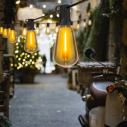 Lyskæde Udendørs LED 12 m 20 Pærer IP65 Varm Hvid