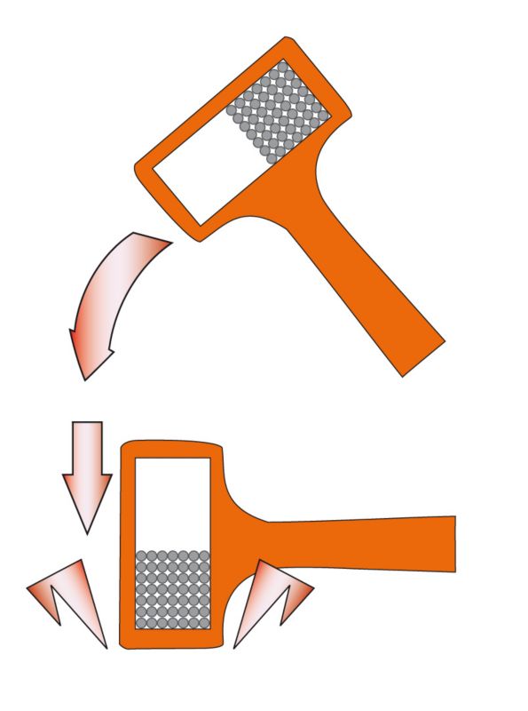 NEO TOOLS stødfri hammer 1360 g orange 1 stk.