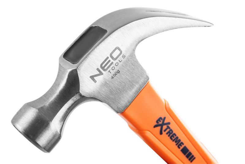 NEO TOOLS snedkerhammer 450 g i orange, 1 stk.