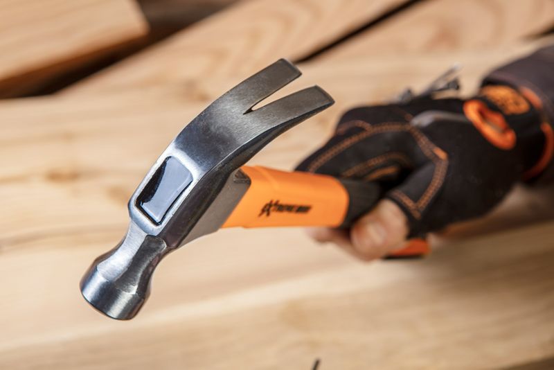 NEO TOOLS snedkerhammer 450 g i orange, 1 stk.