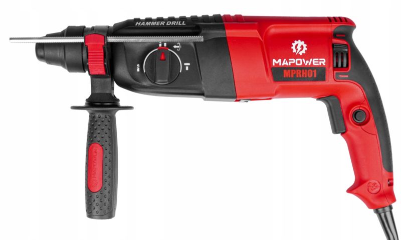 MAPOWER slagboremaskine 1050W SDS Plus 3,2J komplet sæt