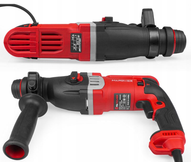 MAPOWER 1200W SDS Plus borehammer – komplet