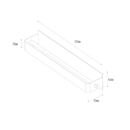Magnetisk Folieholder Pecel 35,2 cm Grå
