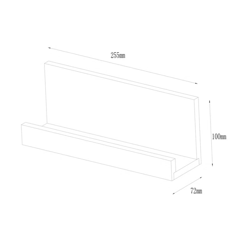 Magnetisk Hylde Pecel S 25,5 cm Bambus