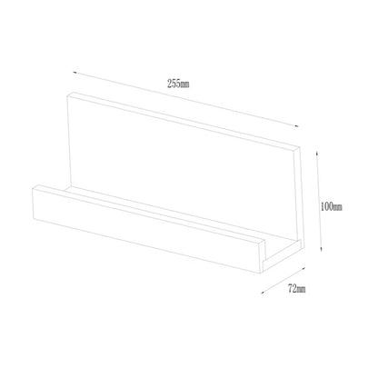 Magnetisk Hylde Pecel S 25,5 cm Bambus