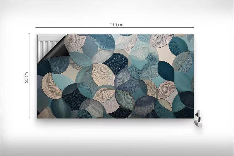 Magnetisk Radiatormåtte 110x60 cm Cirkler
