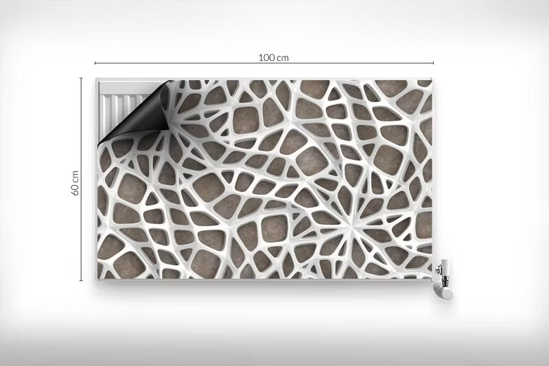 Magnetisk Radiatorskjuler 100x60 cm Spindelvæv Mønster