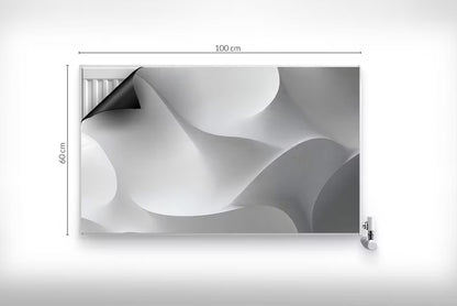 Magnetisk Radiatorskjuler 100x60 cm Geometrisk Grå
