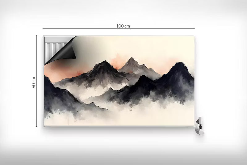Magnetisk Radiatorskjuler 100x60 cm Flerfarvet Røg