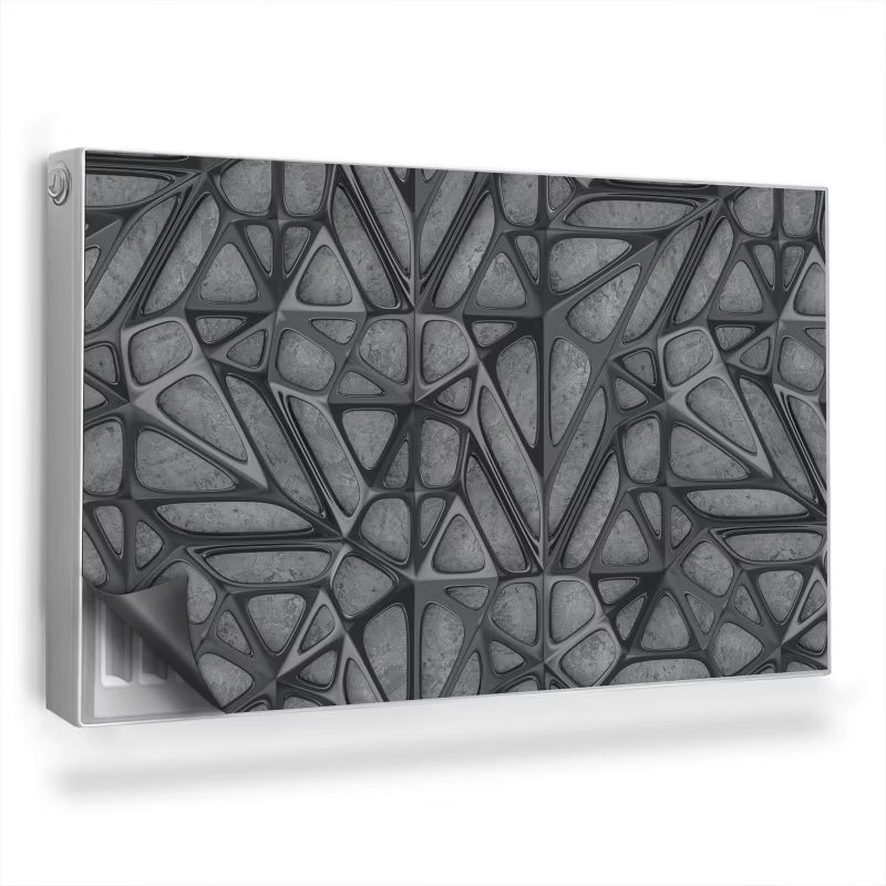 Magnetisk Radiatorskjuler 100x60 cm Metalstruktur