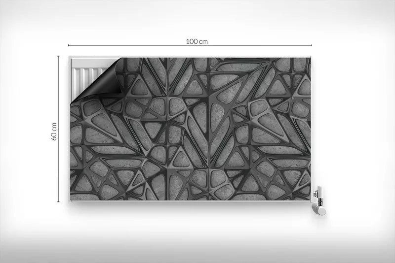 Magnetisk Radiatorskjuler 100x60 cm Metalstruktur