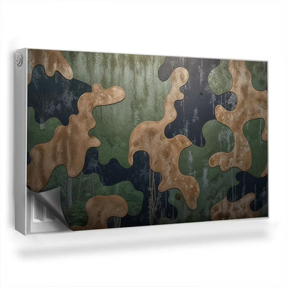 Magnetisk Radiatorskjuler 100x60 cm Camouflage Grøn