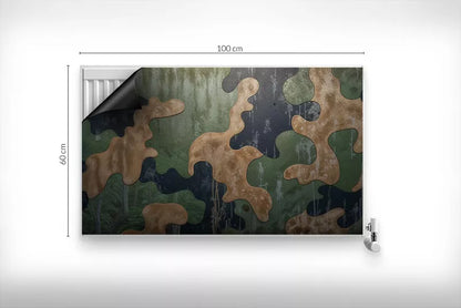 Magnetisk Radiatorskjuler 100x60 cm Camouflage Grøn