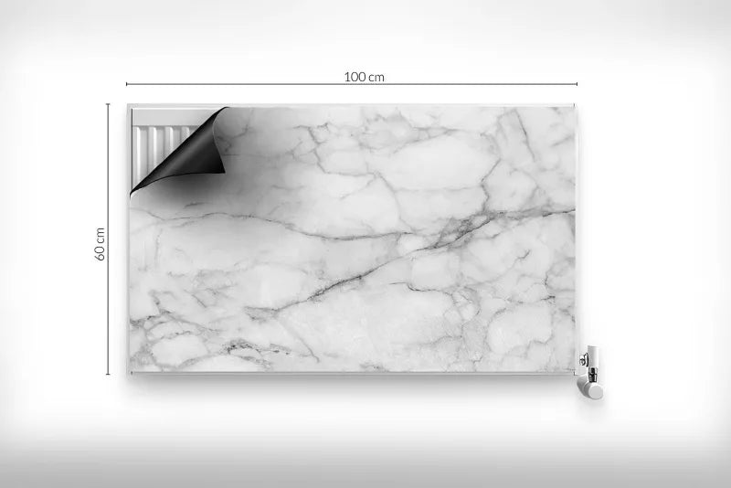 Magnetisk Radiatorskjuler 100x60 cm Marmor Grå