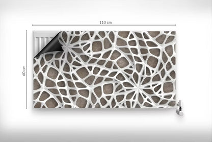 Magnetisk Radiatorskjuler 110x60 cm Grå