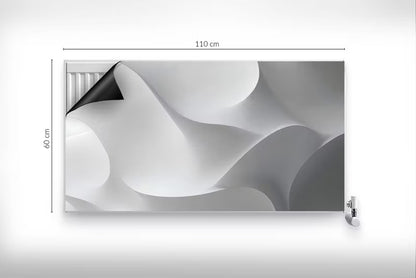 Magnetisk Radiatorskjuler 110x60 cm Geometrisk Grå