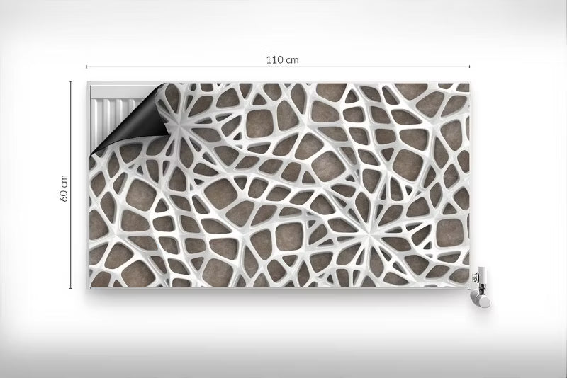 Magnetisk Radiatorskjuler 110x60 cm Grå