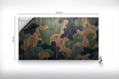 Magnetisk Radiatorskjuler 110x60 cm Camouflage Grøn