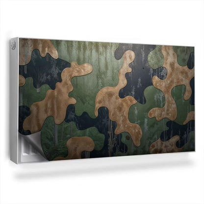 Magnetisk Radiatorskjuler 110x60 cm Camouflage Grøn