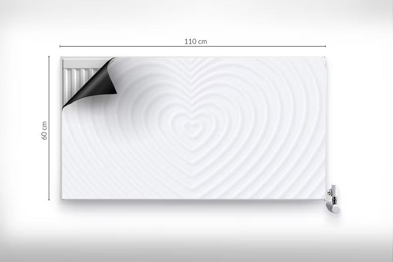Magnetisk Radiatorskjuler 110x60 cm Hjerter