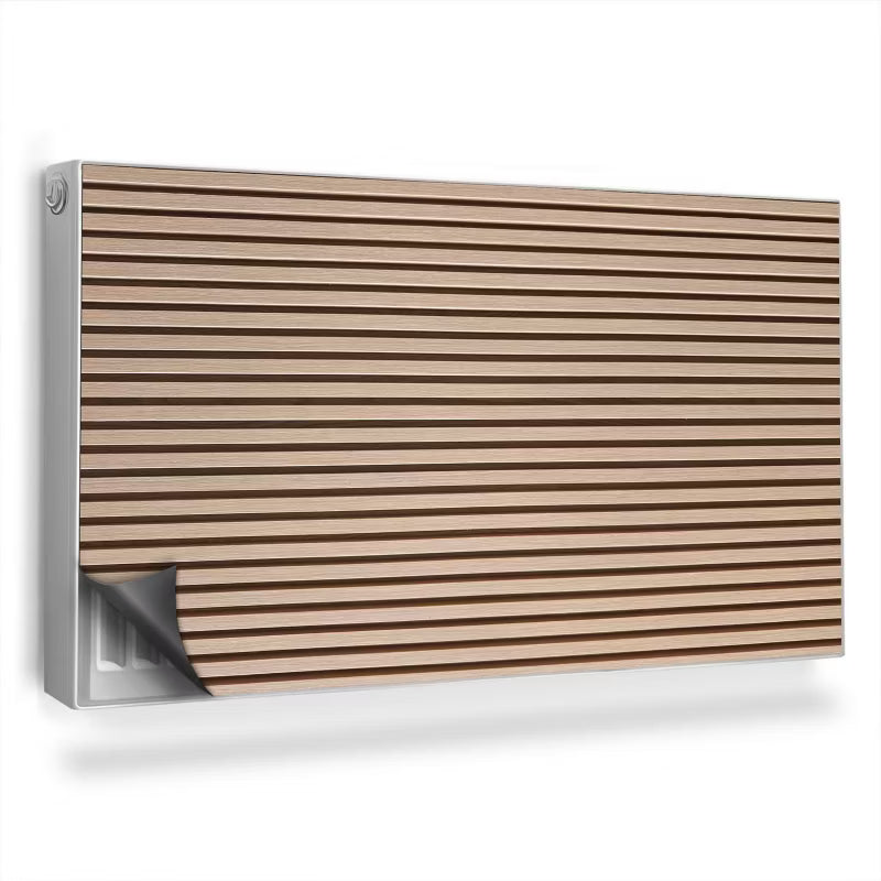 Magnetisk Radiatorskjuler 110x60 cm Lyst Trælamel