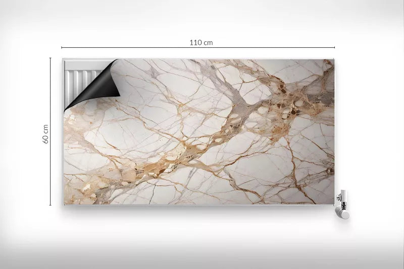 Magnetisk Radiatorskjuler 110x60 cm Marmor Beige