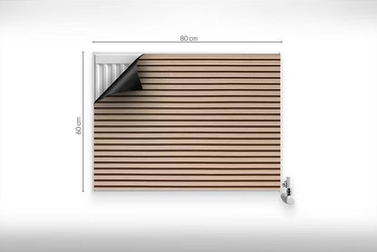 Magnetisk Radiatorskjuler 80x60 cm Lyst Trælook