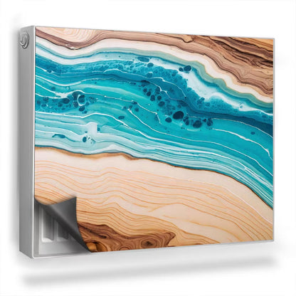 Magnetisk Radiatorskjuler 80x60 cm Blå