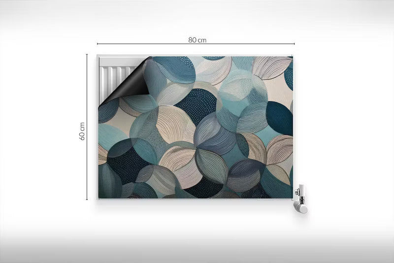 Magnetisk Radiatorskjuler 80x60 cm Cirkler