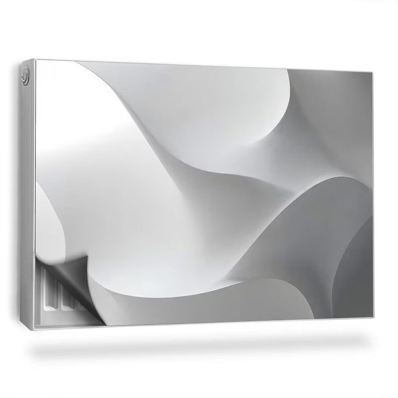 Magnetisk Radiatorskjuler 90x60 cm Geometrisk Grå