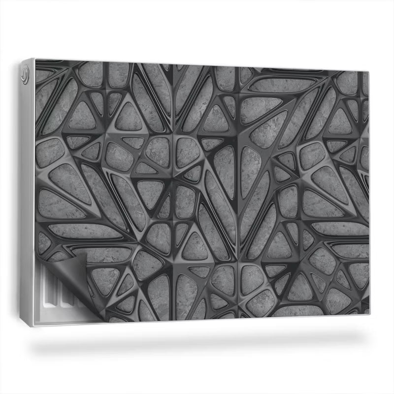 Magnetisk Radiatorskjuler 90x60 cm Metal Struktur Grå