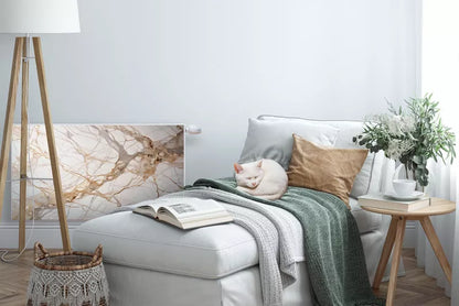 Magnetisk Radiatorskjuler 90x60 cm Marmor Beige