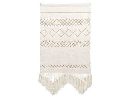 Bazdan makramé vægophæng i bomuld, beige, 1 stk.