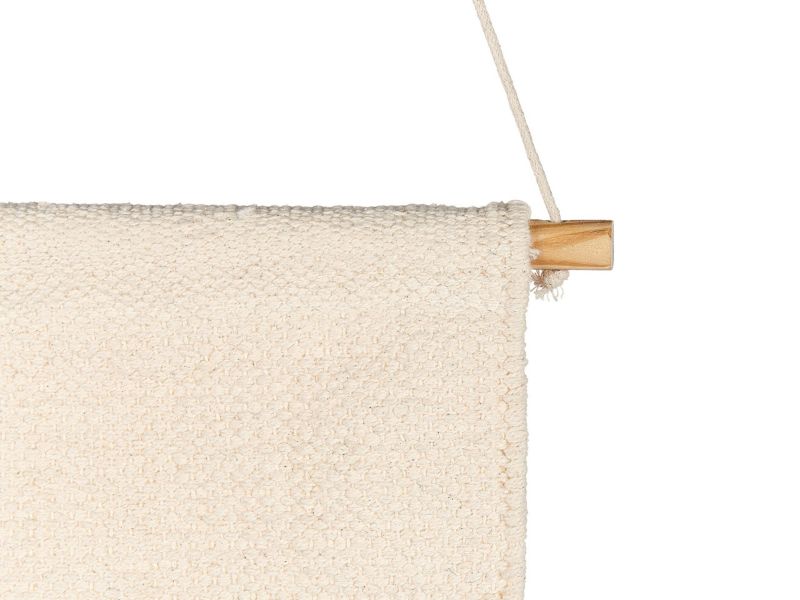 Burewala makramé vægdekoration i bomuld beige 1 stk.