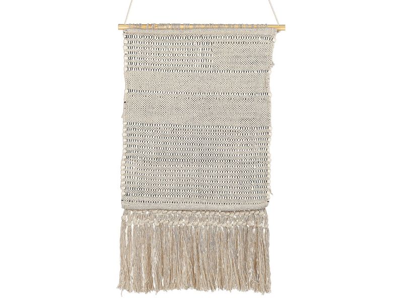 Gujrat vægmakrame i bomuld beige 1 stk.