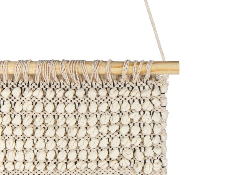 Gujrat vægmakrame i bomuld beige 1 stk.