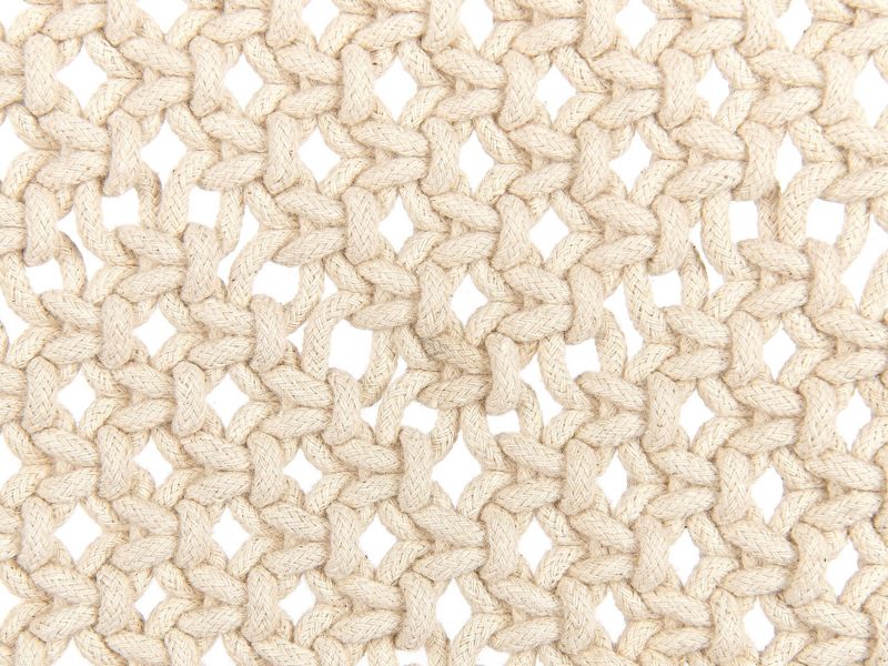 Makramé vægdekoration Okara bomuld beige 1 stk.
