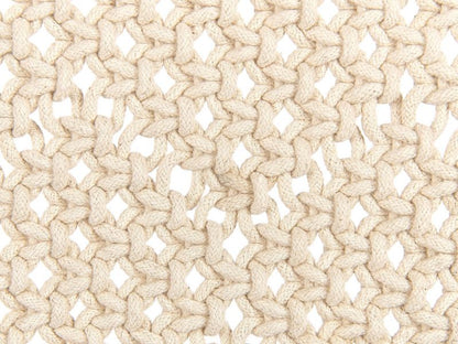 Makramé vægdekoration Okara bomuld beige 1 stk.