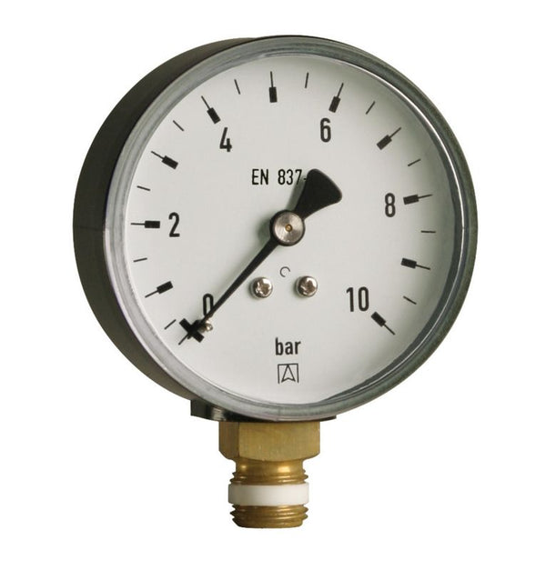 Varmemanometer RF100 0-4 bar 1/2" RAD